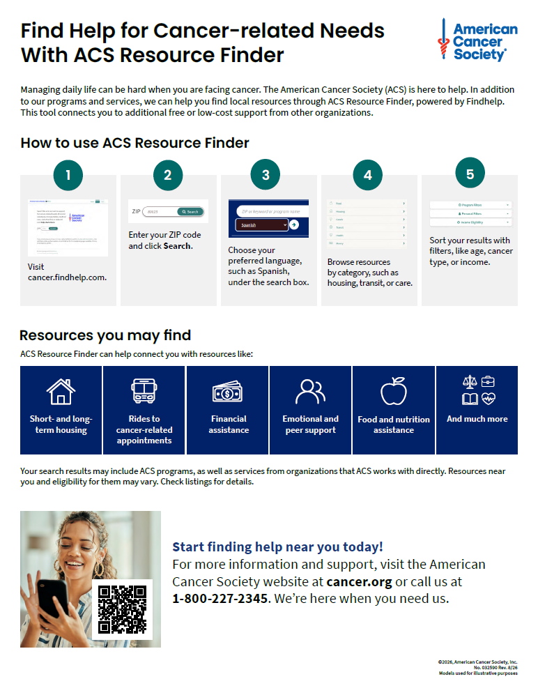 Instructions for ACS Cares