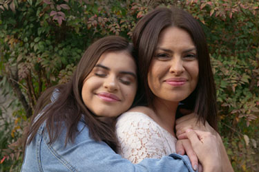 Hispanic Mother and Daughter