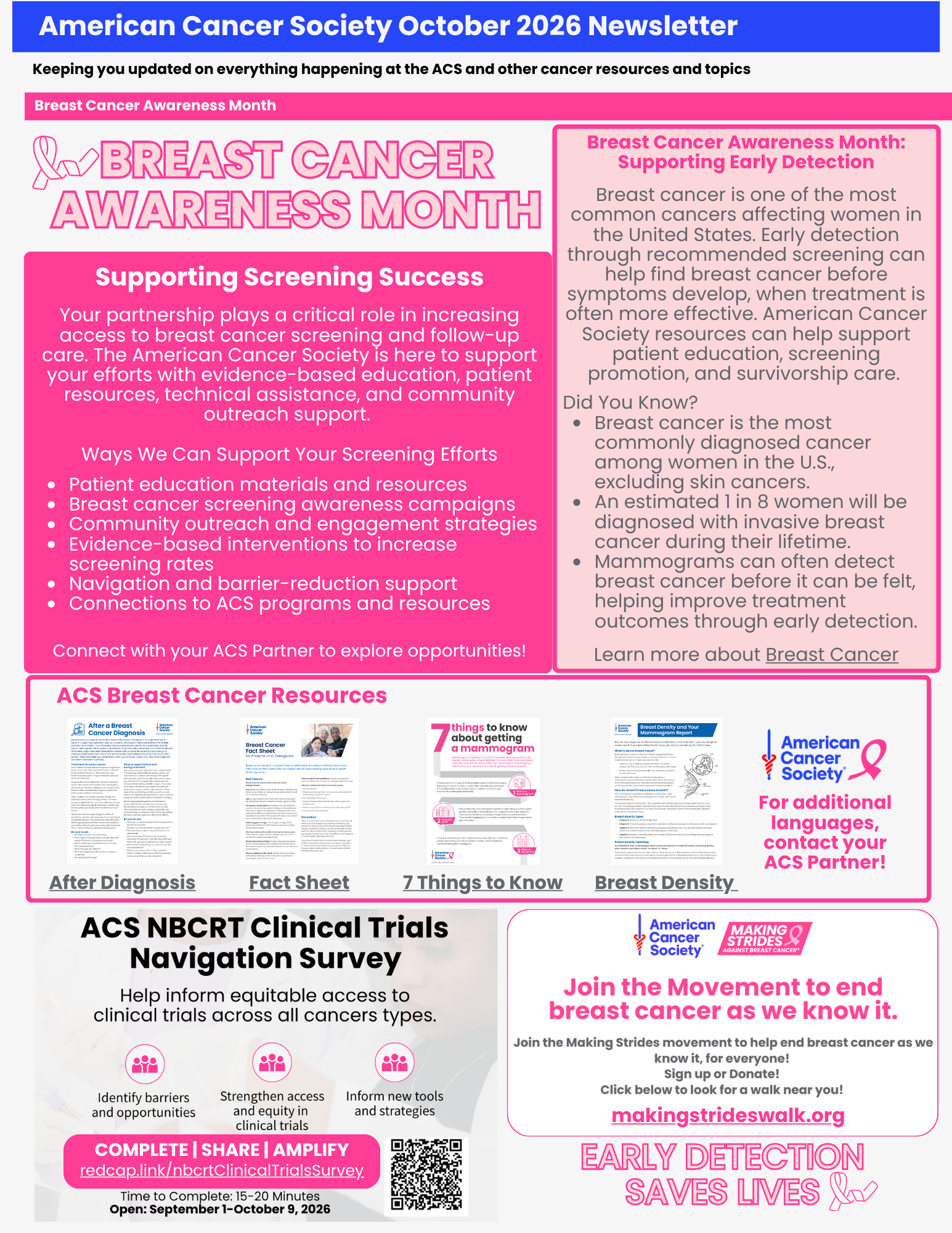 October 2026 Newsletter